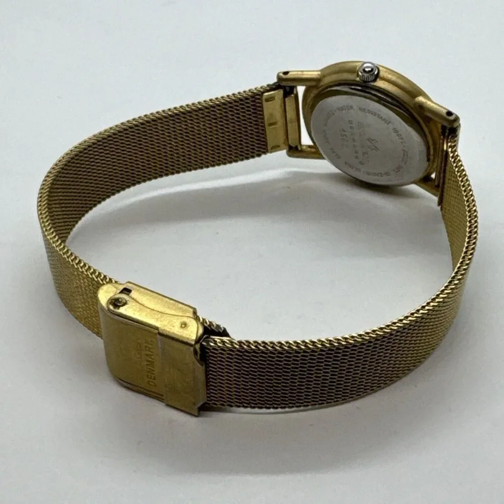 Skagen 45GG Women's Gold Tone Analog Dial Quartz Genuine Wrist Watch JNA568